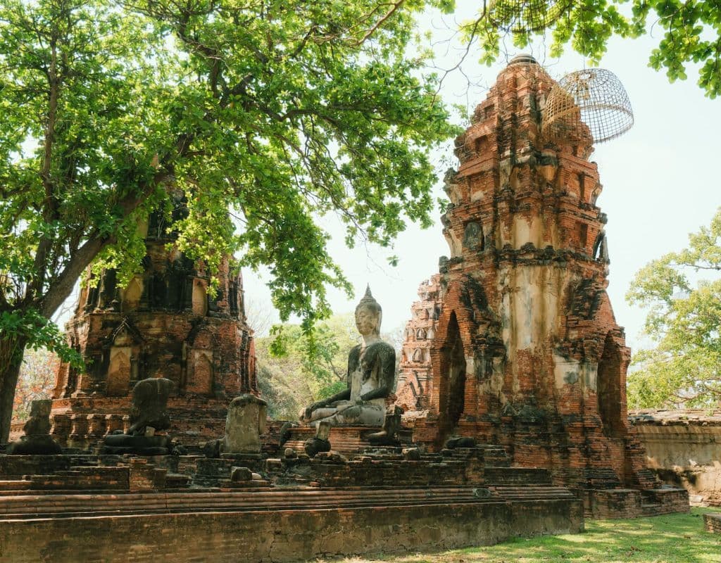 Depuis Bangkok : Ayutthaya, Palais de Bang Pa-In et croisière fluviale (transfert aller-retour dans le centre-ville inclus)