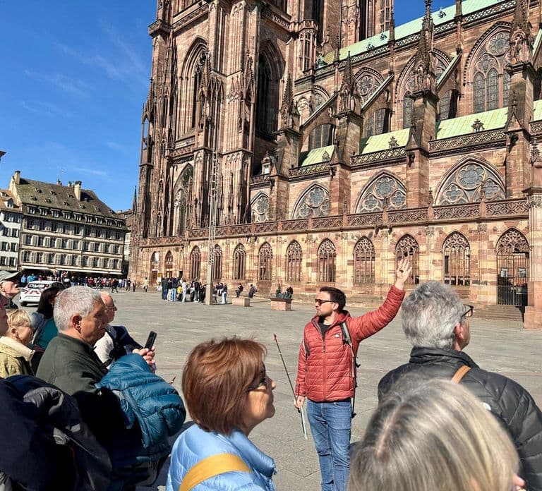 Strasbourg à pied : centre historique et marchés de Noël avec un guide local