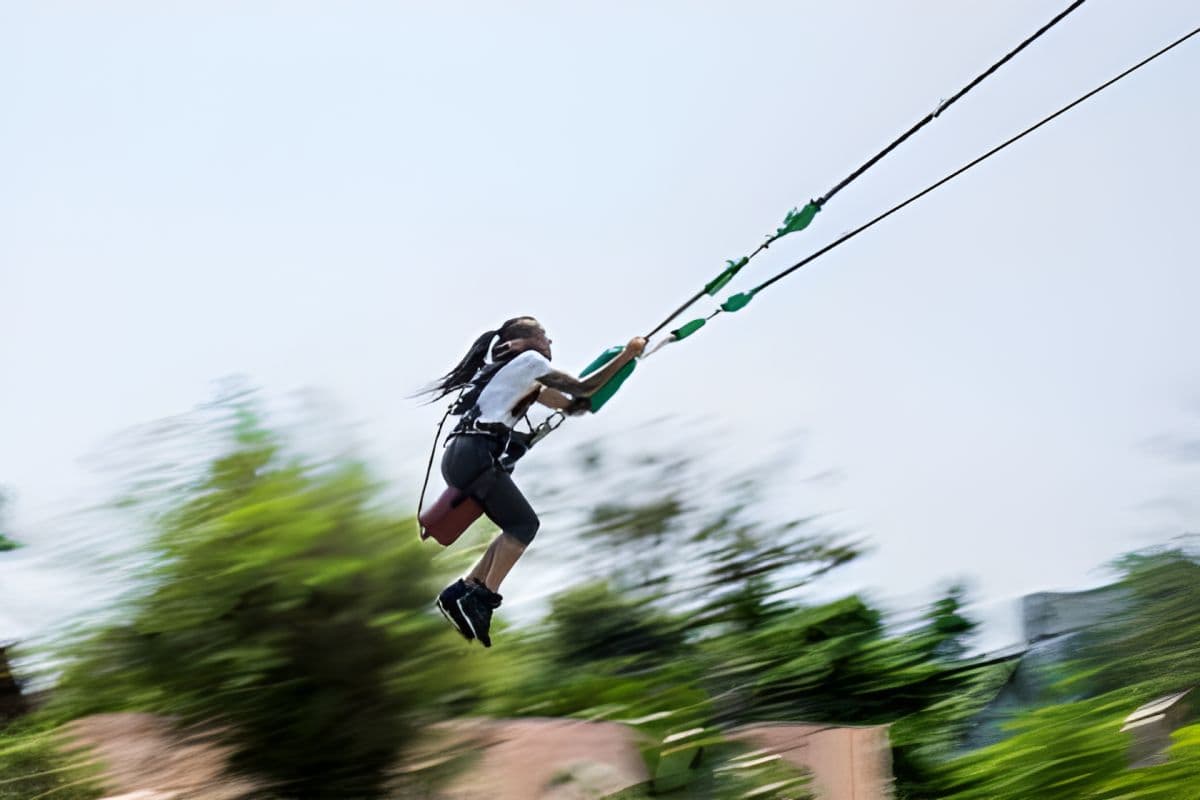 Human Slingshot and Bungy Jump at Sanook Park Pattaya