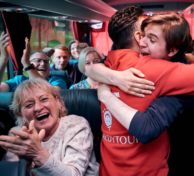 Hamburg: 1,5 uur durende Comedy Bus Tour in het Duits