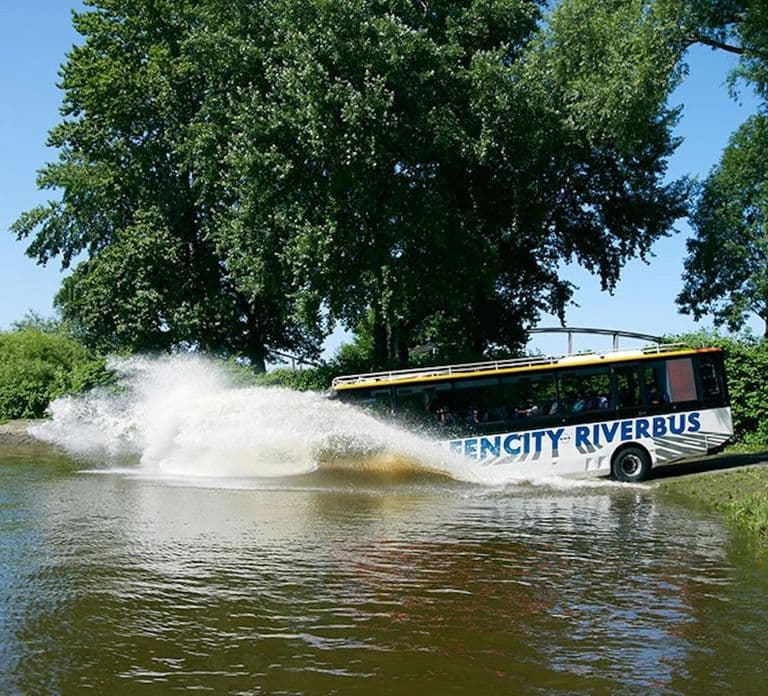 Hamburgo: Ticket para el autobús anfibio por río y tierra