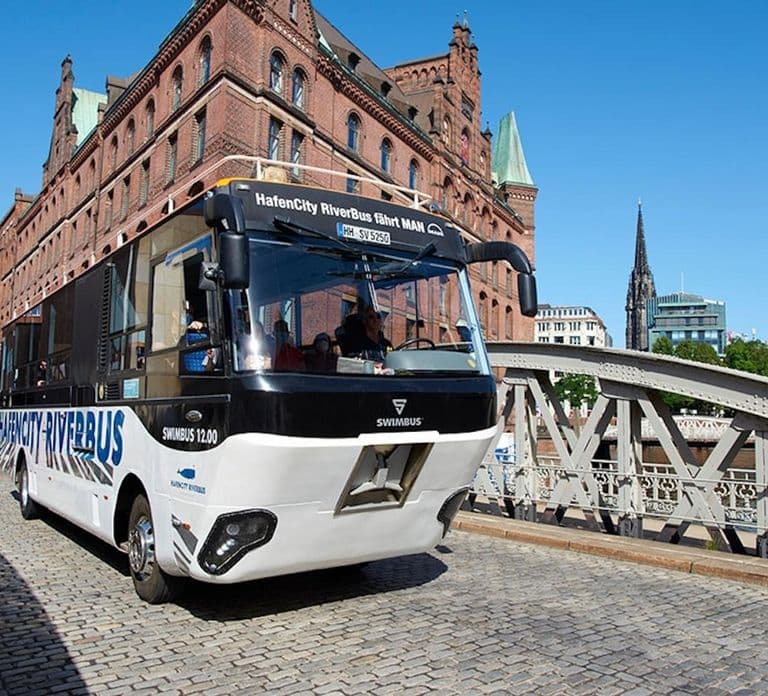 Hamburgo: Ticket para el autobús anfibio por río y tierra