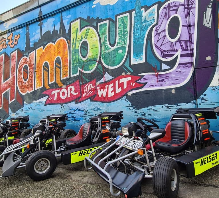 Hamburg: Panoramic Streetkart Tour