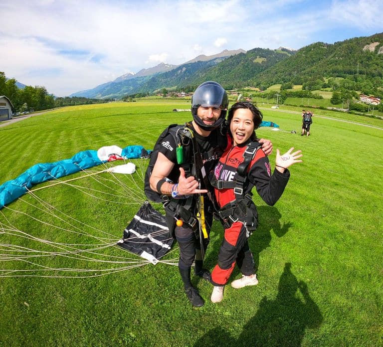 Interlaken: Paraquedismo de Avião sobre os Alpes Suíços
