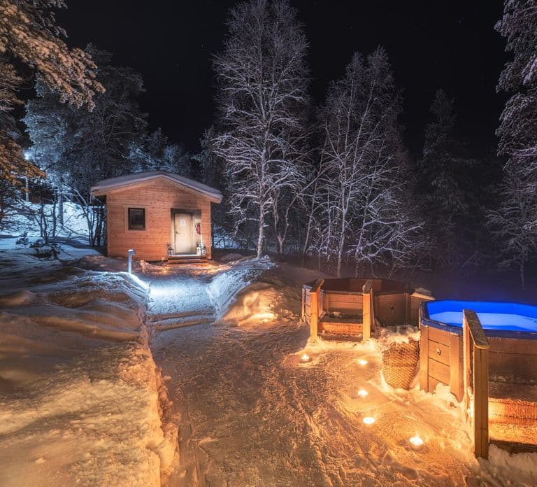 Saariselkä: Kuukkeli Saunaworld (Smoke Sauna)