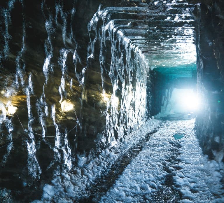 From Gullfoss: Langjökull Ice Cave and Snowmobile Tour