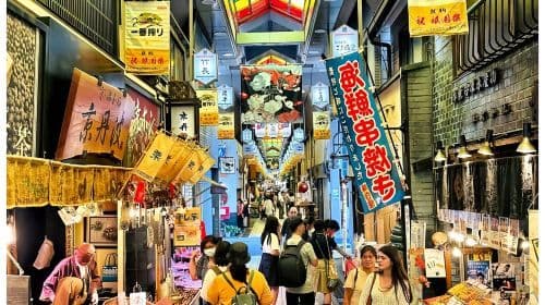 Kyoto Nanzen-ji-tempel rode esdoorn + Nijō-kasteel lichtshow + Gion + Nishiki-markt 1-daagse tour Dagtochten