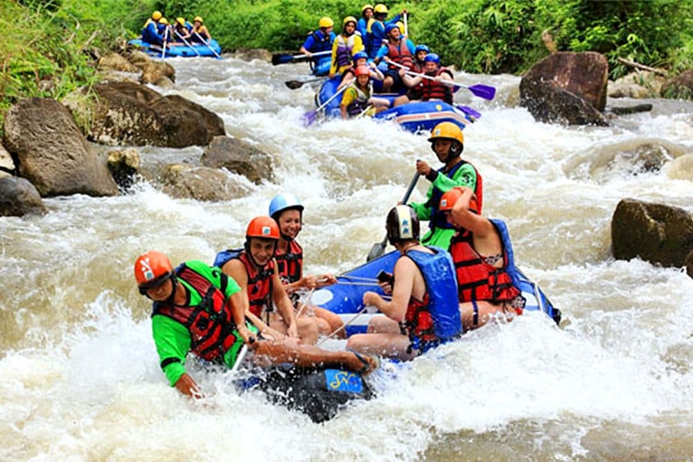 Dagtrip White Water Rafting Avonturentour in Phang Nga inclusief transfer