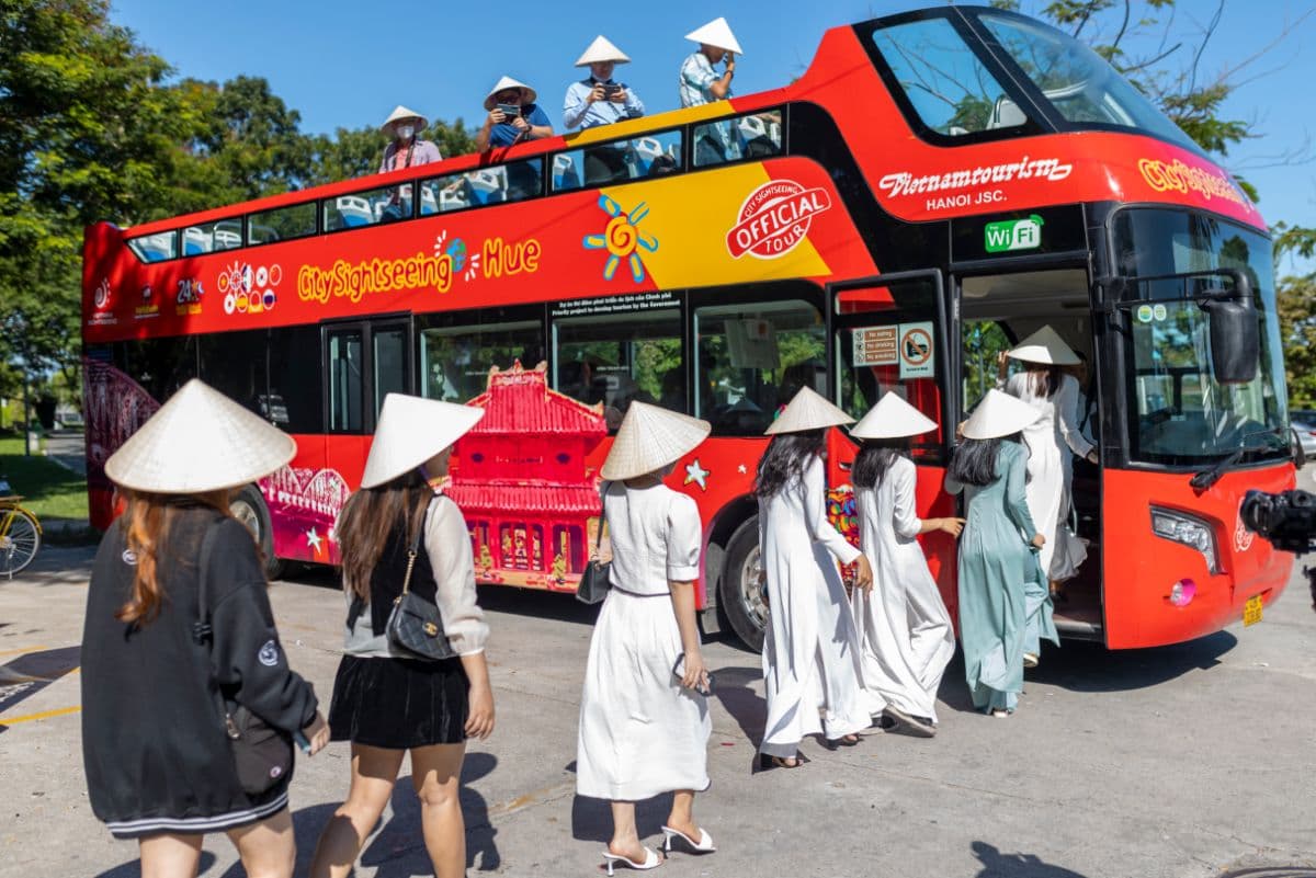 Hue - City Sightseeing Double-Decker Bus Ticket