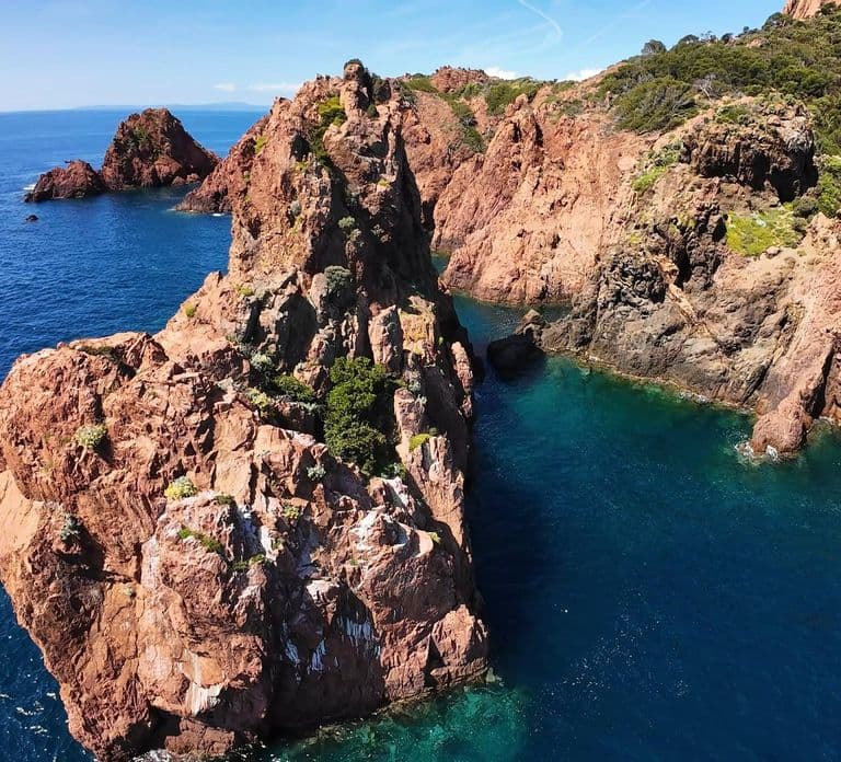Fréjus: Crociera nelle Calanques dell'Esterel (Barca Comfort) + Sosta bagno